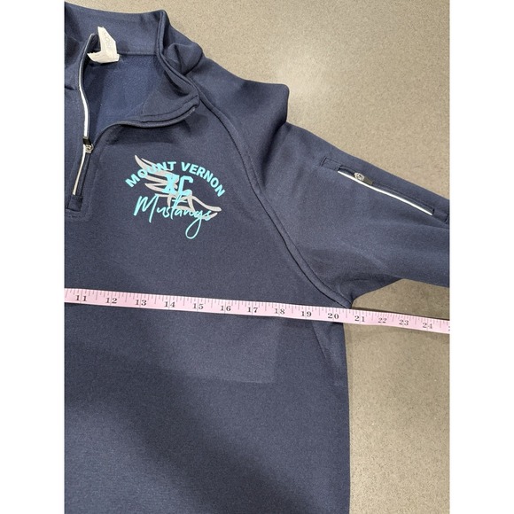 Mount Vernon Mustangs Men's Pullover. Polyester. Navy Blue. Sz M - Picture 16 of 16